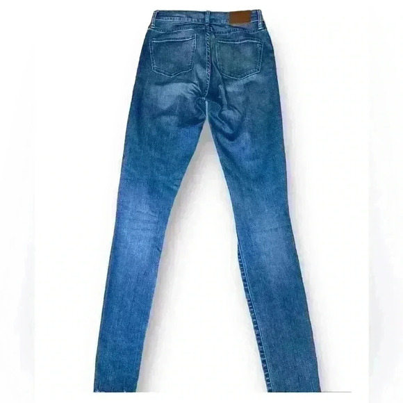 MADEWELL 9" High-Rise Skinny Jeans in Allegra Wash Rip & Repair Edition Sz. 27 T - Picture 6 of 15
